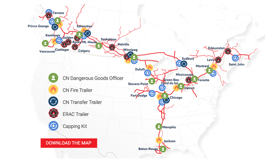 Dangerous Goods Resources Map
